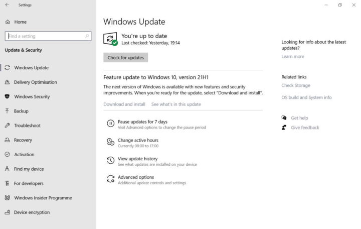 Problemi con l'aggiornamento di Microsoft Windows 10