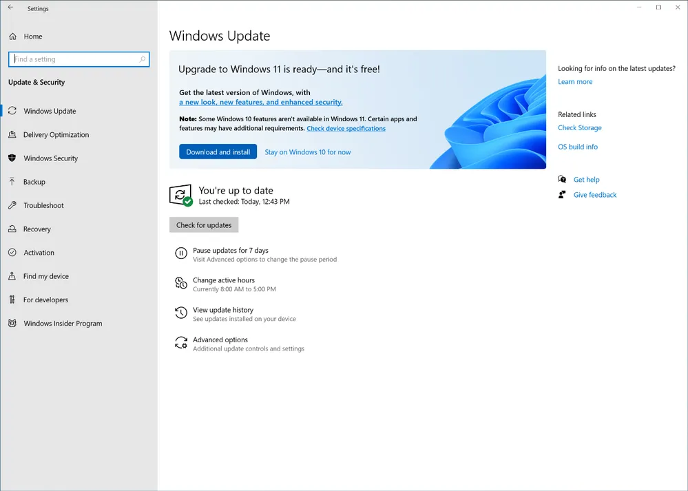 Logo di aggiornamento di Windows 11 su Windows Update.  (Fonte: The Verge / Riproduzione)