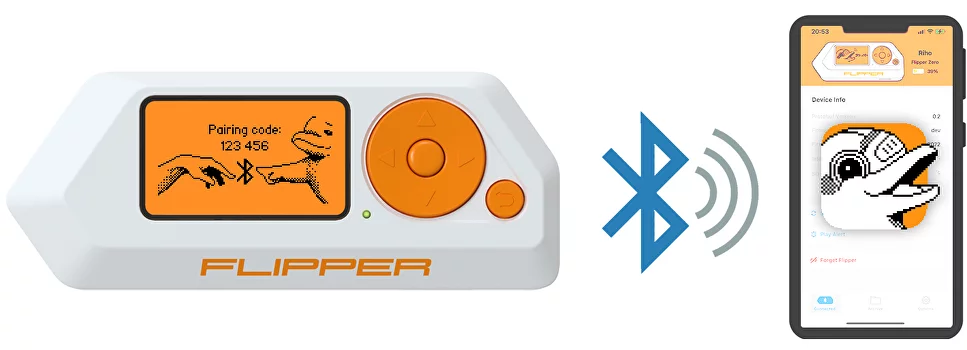 Bluetooth e NFC sono alcune delle frequenze radio che Flipper Zero è in grado di trascrivere