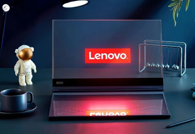 Il laptop Lenovo ha i tasti su un piedistallo.  La tastiera non è fisica |  Rilevamento/Lenovo