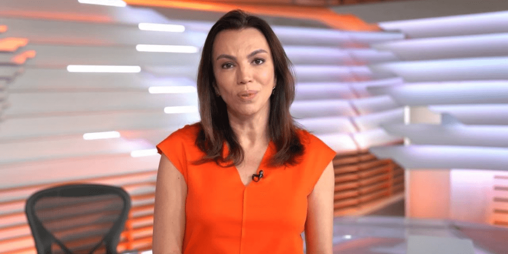 Ana Paula Araujo in Bom Día Brasil (Riproduzione/TVGlobo)