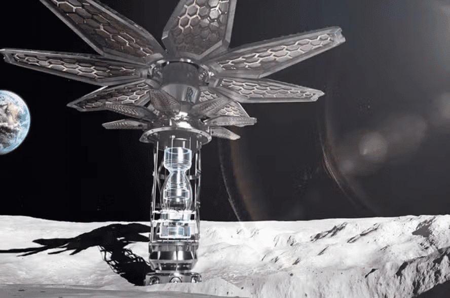 La Luna nel 2050: una scena impressionante che mostra come sarà vivere sul suolo lunare in futuro;  Aspetto