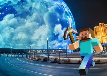 Ruota di Minecraft?  La palla gigante di Las Vegas utilizza 150 schede Nvidia;  Capisce