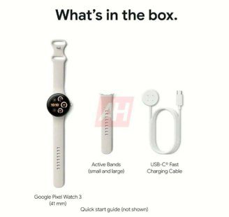 Elementi nella confezione di Pixel Watch 3 (immagine: titoli/trascrizioni Android)