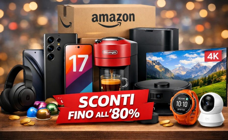 Amazon: sconti fino all’80% su tecnologia ed elettrodomestici, dalla Nespresso agli smartphone top di gamma